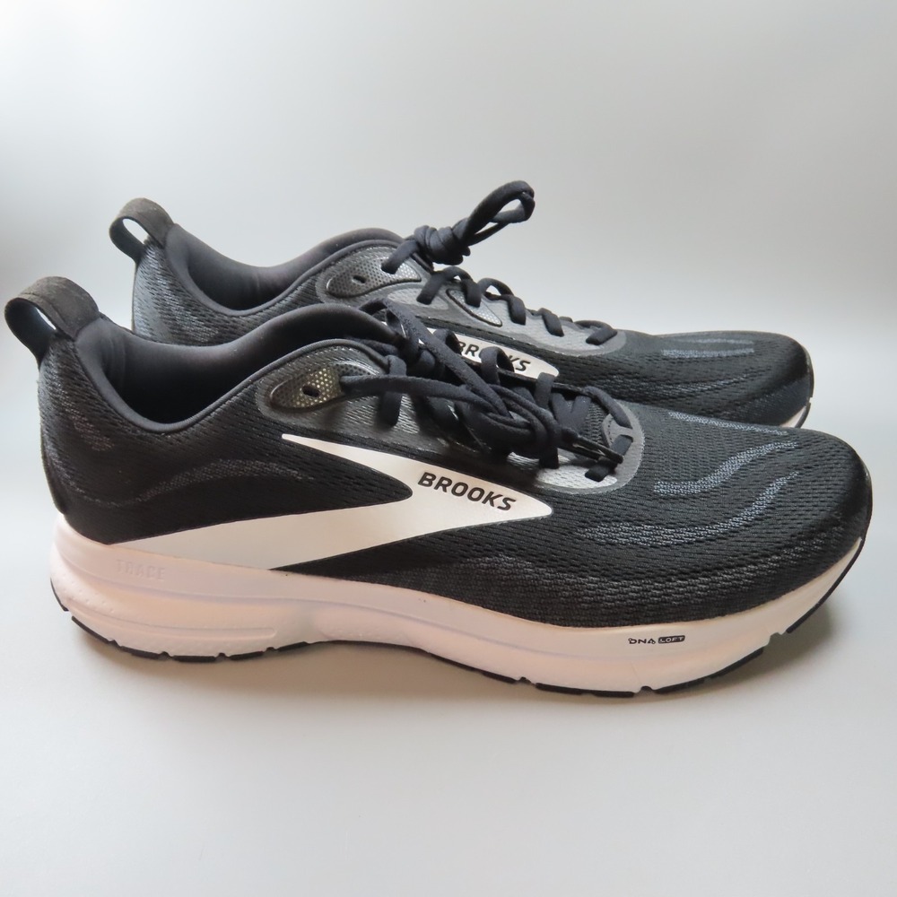 Brooks 1104522E090 Trace 4 Men's Running Shoes Black/Grey/White  12.5‎ Wide (2E)